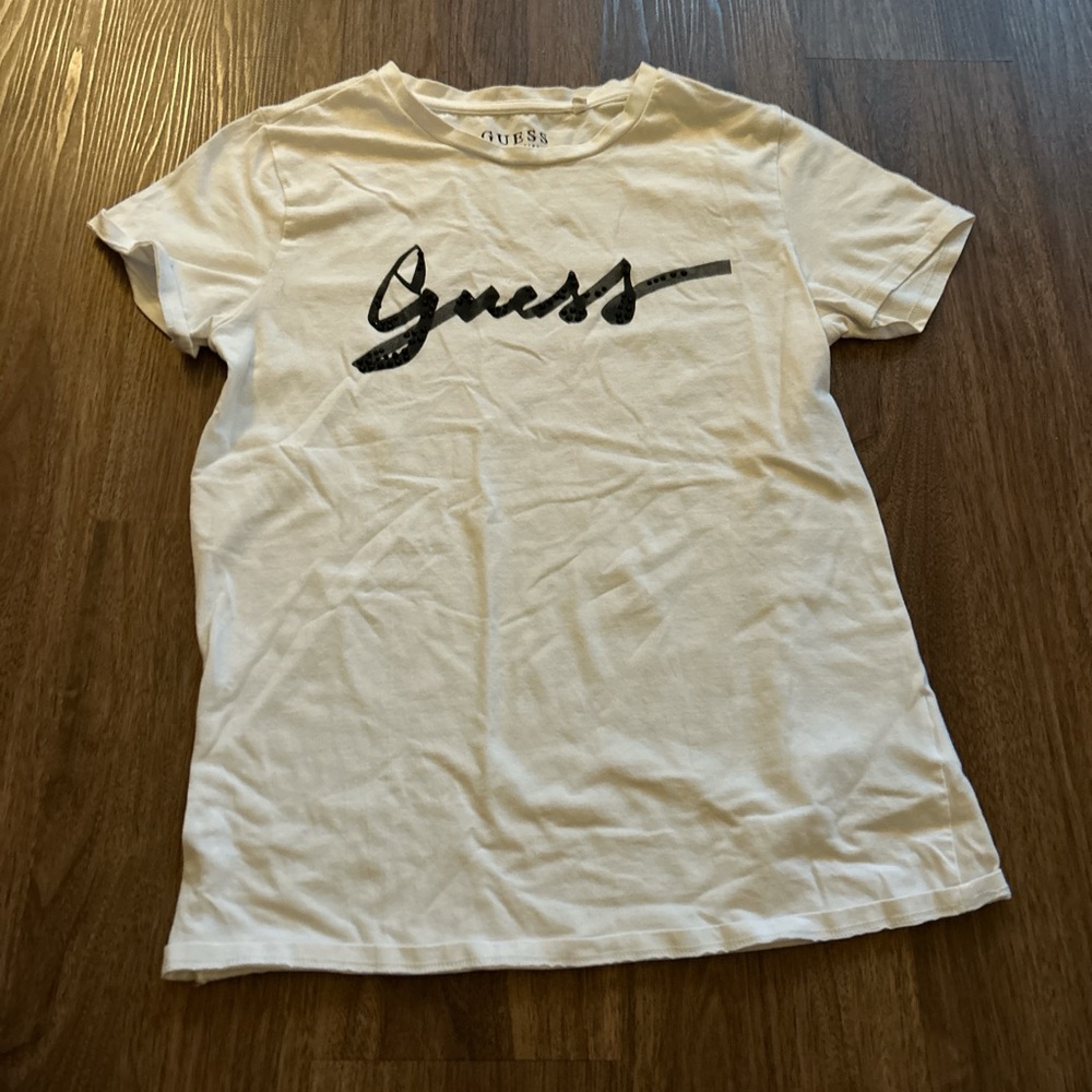 Guess White T-Shirt for Women